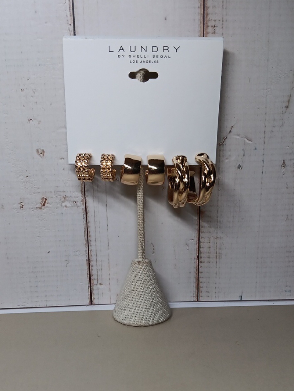 Laundry By Shelli Segal Gold Hoop Earrings Set